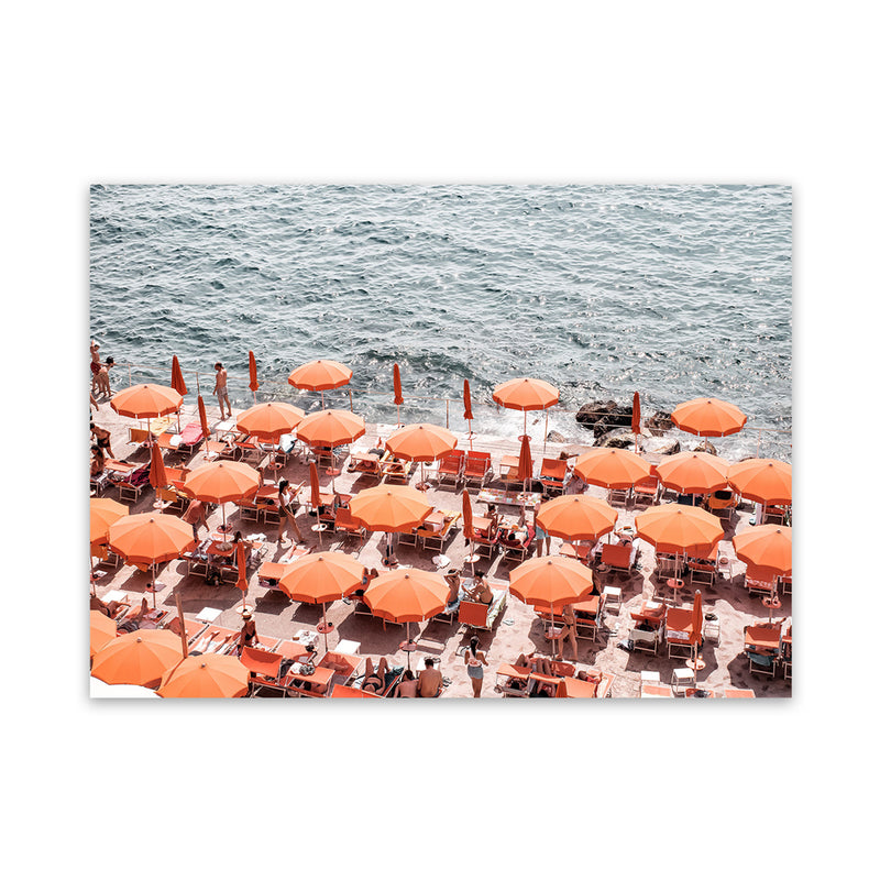 Shop One Fire Club III Photo Canvas Art Print-Amalfi Coast Italy, Coastal, Landscape, Orange, Photography, Photography Canvas Prints, View All-framed wall decor artwork