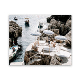 Shop Fontelina Boat Ramp Photo Art Print-Amalfi Coast Italy, Blue, Brown, Coastal, Landscape, Photography, View All-framed poster wall decor artwork