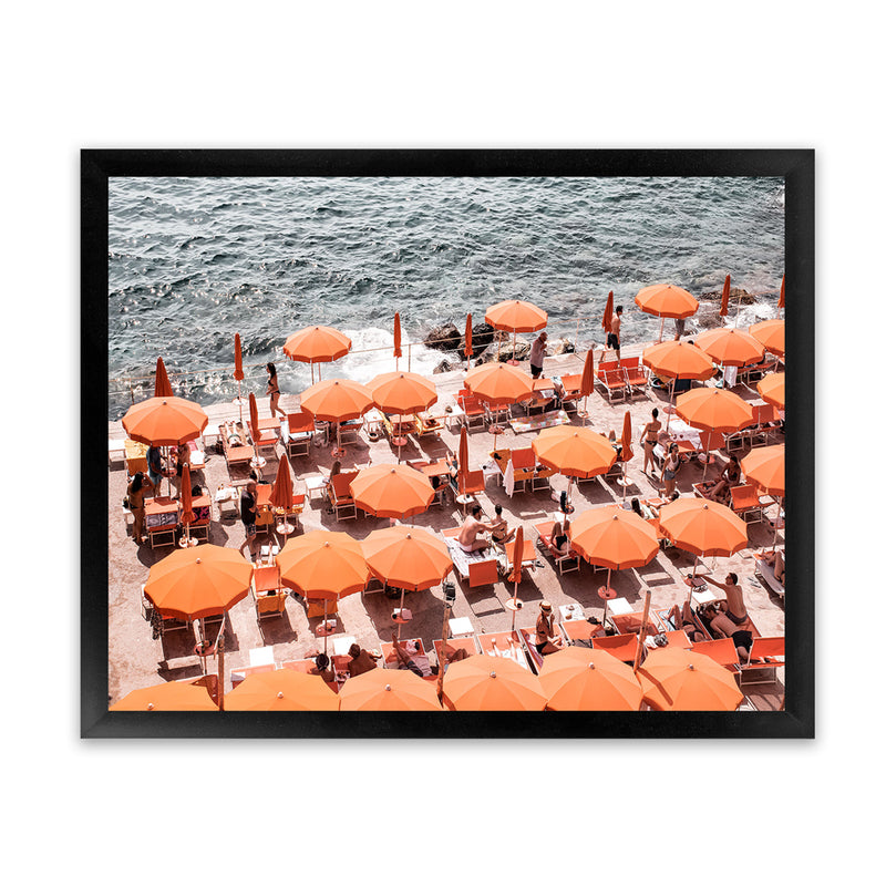 Shop One Fire Club VI Photo Art Print-Amalfi Coast Italy, Coastal, Landscape, Orange, Photography, View All-framed poster wall decor artwork