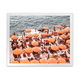 Shop One Fire Club VI Photo Art Print-Amalfi Coast Italy, Coastal, Landscape, Orange, Photography, View All-framed poster wall decor artwork