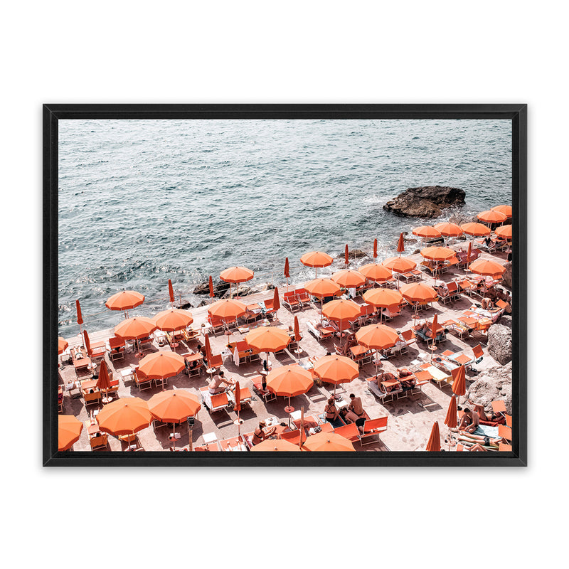 Shop One Fire Club IV Photo Canvas Art Print-Amalfi Coast Italy, Coastal, Landscape, Orange, Photography, Photography Canvas Prints, View All-framed wall decor artwork