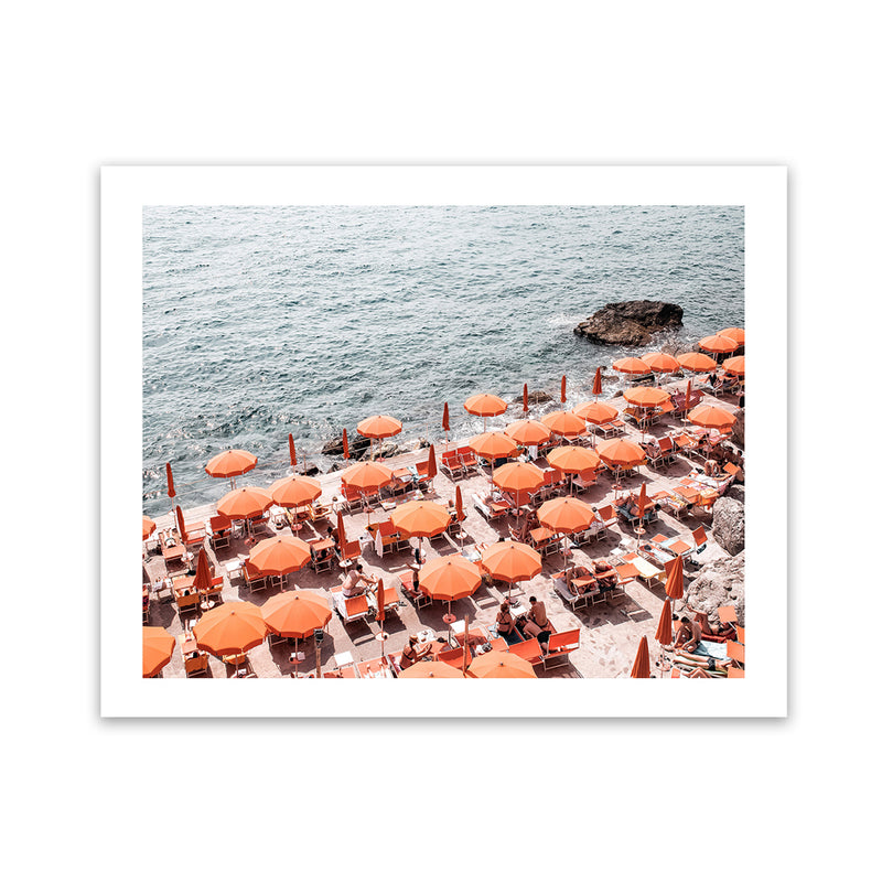 Shop One Fire Club IV Photo Art Print-Amalfi Coast Italy, Coastal, Landscape, Orange, Photography, View All-framed poster wall decor artwork