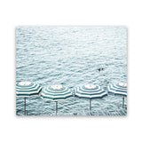 Shop Capri Island Umbrellas Photo Art Print-Amalfi Coast Italy, Blue, Coastal, Landscape, Photography, Tropical, View All-framed poster wall decor artwork