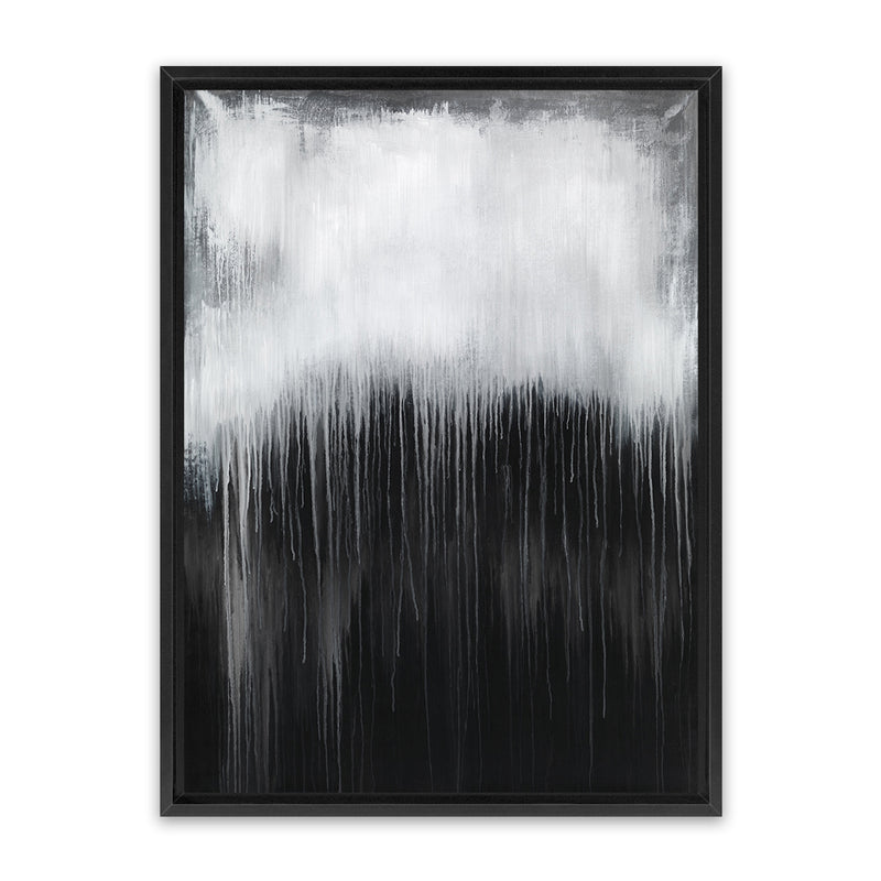 Shop Black & White Abstract I Canvas Art Print-Abstract, Black, Portrait, View All-framed wall decor artwork