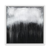 Shop Black & White Abstract I (Square) Canvas Art Print-Abstract, Black, Square, View All-framed wall decor artwork