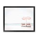 Shop Pink Parasol II Photo Art Print-Boho, Coastal, Landscape, Photography, Tropical, View All, White-framed poster wall decor artwork