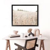 Shop Dried Flower Field Photo Art Print-Boho, Botanicals, Hamptons, Landscape, Neutrals, Photography, View All-framed poster wall decor artwork