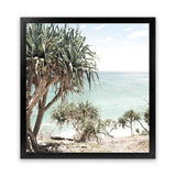 Shop Palm Tree Views III (Square) Photo Art Print-Boho, Coastal, Green, Photography, Square, View All-framed poster wall decor artwork