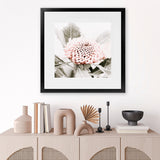 Shop Waratah Flowers III (Square) Photo Art Print-Florals, Hamptons, Photography, Pink, Purple, Square, View All-framed poster wall decor artwork