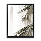 Shop Palm Building Photo Art Print-Amalfi Coast Italy, Boho, Botanicals, Coastal, Green, Hamptons, Photography, Portrait, Tropical, View All, White-framed poster wall decor artwork
