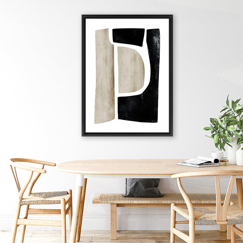 Shop Abstract View 1 Canvas Art Print-Abstract, Black, Brown, Dan Hobday, Portrait, Rectangle, View All-framed wall decor artwork