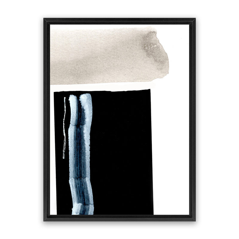 Shop Adjacent 2 Canvas Art Print-Abstract, Black, Dan Hobday, Portrait, Rectangle, View All-framed wall decor artwork