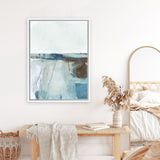 Shop Adventure Canvas Art Print-Abstract, Blue, Dan Hobday, Portrait, Rectangle, View All, White-framed wall decor artwork