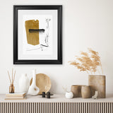 Shop Afternoon Art Print-Abstract, Brown, Dan Hobday, Portrait, Rectangle, View All, White-framed painted poster wall decor artwork