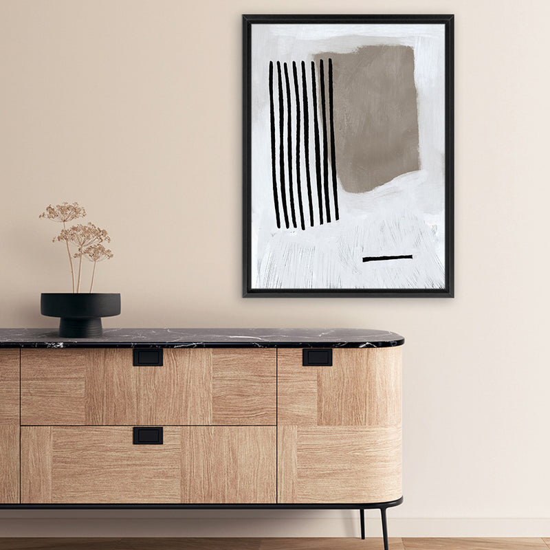 Shop Be There Canvas Art Print-Abstract, Brown, Dan Hobday, Neutrals, Portrait, Rectangle, View All-framed wall decor artwork