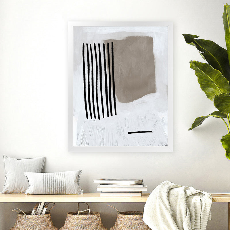 Shop Be There Art Print-Abstract, Brown, Dan Hobday, Neutrals, Portrait, Rectangle, View All-framed painted poster wall decor artwork