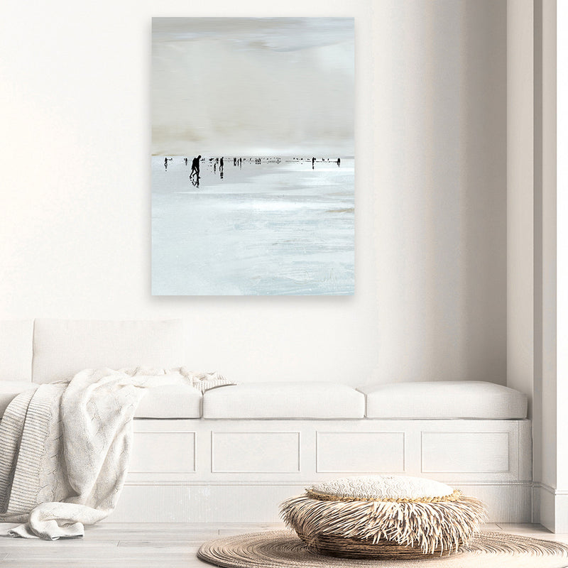 Shop Beachy Canvas Art Print-Abstract, Dan Hobday, Neutrals, Portrait, Rectangle, View All-framed wall decor artwork