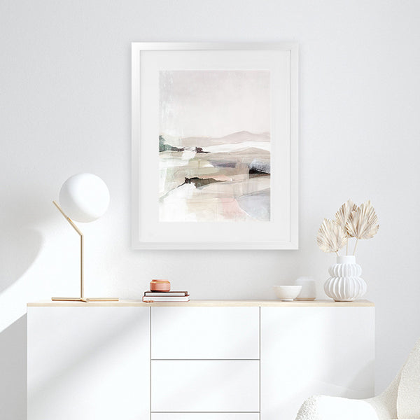 Shop Blended Art Print-Abstract, Dan Hobday, Neutrals, Portrait, Rectangle, View All-framed painted poster wall decor artwork