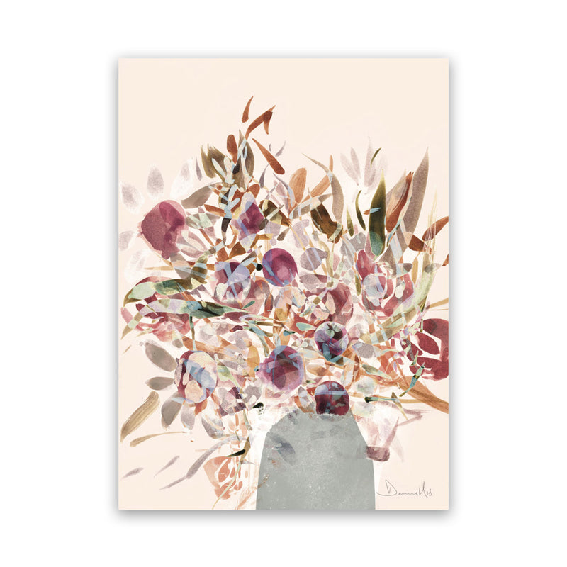 Shop Blooms Canvas Art Print-Abstract, Dan Hobday, Pink, Portrait, Rectangle, View All-framed wall decor artwork