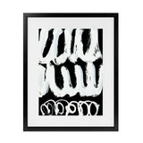 Shop Blop Art Print-Abstract, Black, Dan Hobday, Portrait, Rectangle, View All, White-framed painted poster wall decor artwork