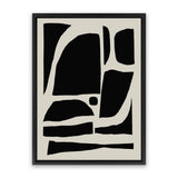 Shop Boom Canvas Art Print-Abstract, Black, Dan Hobday, Portrait, Rectangle, View All-framed wall decor artwork