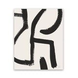 Shop Brooklyn 2 Art Print-Abstract, Black, Dan Hobday, Portrait, Rectangle, View All, White-framed painted poster wall decor artwork