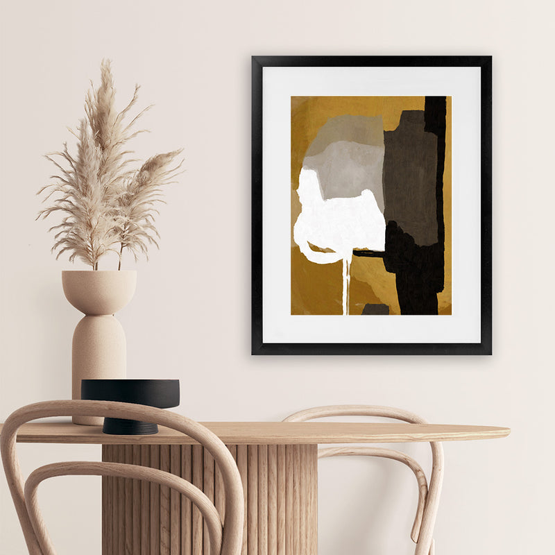 Shop Clue Art Print-Abstract, Brown, Dan Hobday, Portrait, Rectangle, View All-framed painted poster wall decor artwork