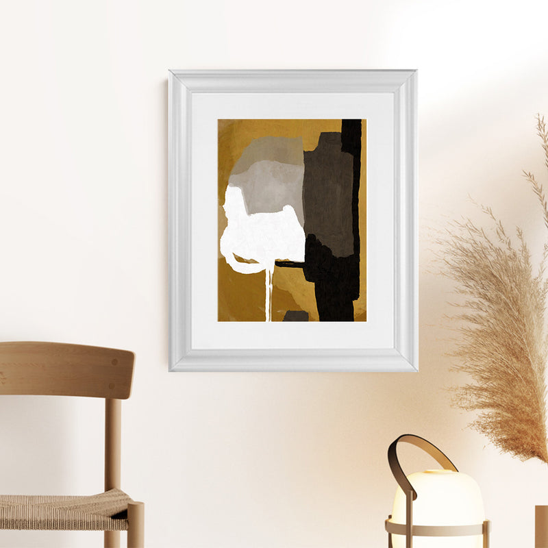 Shop Clue Art Print-Abstract, Brown, Dan Hobday, Portrait, Rectangle, View All-framed painted poster wall decor artwork