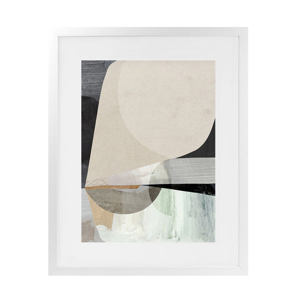 Shop Conversation Art Print-Abstract, Dan Hobday, Neutrals, Portrait, Rectangle, View All-framed painted poster wall decor artwork