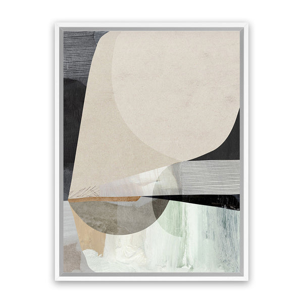 Shop Conversation Canvas Art Print-Abstract, Dan Hobday, Neutrals, Portrait, Rectangle, View All-framed wall decor artwork