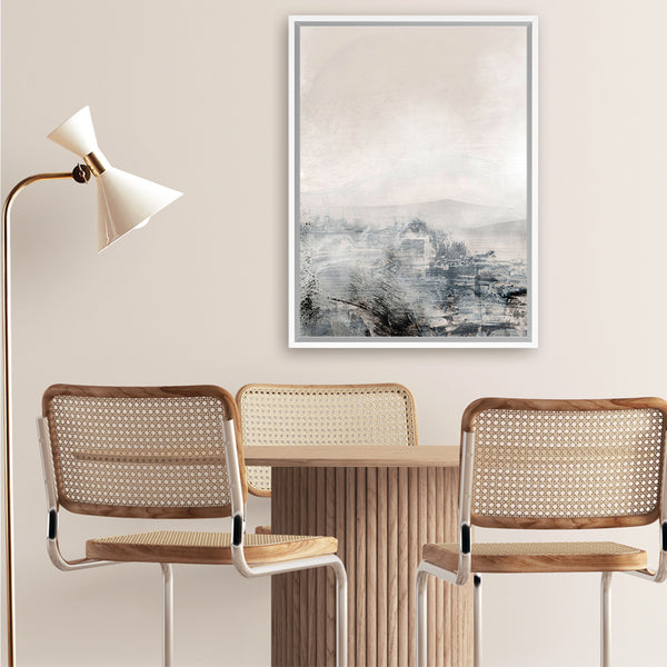 Shop Distant Canvas Art Print-Abstract, Dan Hobday, Neutrals, Portrait, Rectangle, View All-framed wall decor artwork