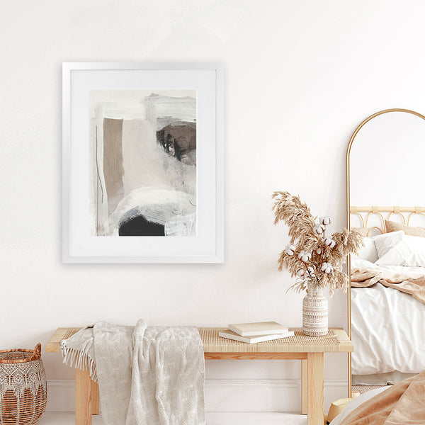 Shop Explore Art Print-Abstract, Brown, Dan Hobday, Neutrals, Portrait, Rectangle, View All-framed painted poster wall decor artwork
