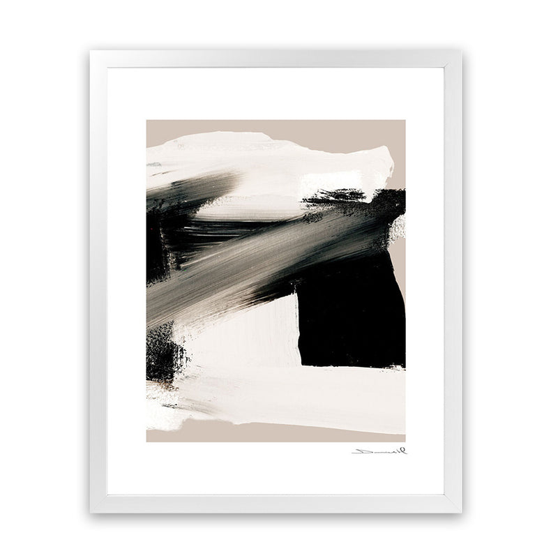 Shop Feelings Art Print-Abstract, Black, Dan Hobday, Neutrals, Portrait, Rectangle, View All-framed painted poster wall decor artwork
