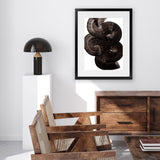 Shop Flow 1 Art Print-Abstract, Black, Dan Hobday, Portrait, Rectangle, View All-framed painted poster wall decor artwork