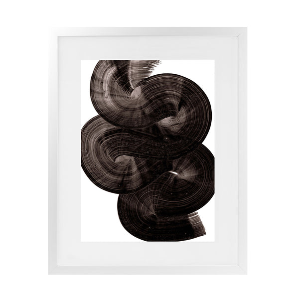 Shop Flow 1 Art Print-Abstract, Black, Dan Hobday, Portrait, Rectangle, View All-framed painted poster wall decor artwork