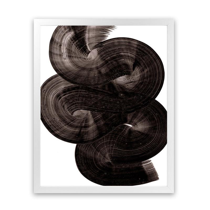 Shop Flow 1 Art Print-Abstract, Black, Dan Hobday, Portrait, Rectangle, View All-framed painted poster wall decor artwork