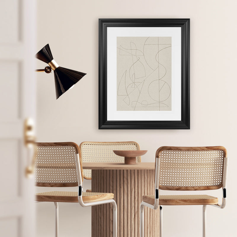 Shop Founded Art Print-Abstract, Dan Hobday, Neutrals, Portrait, Rectangle, View All-framed painted poster wall decor artwork