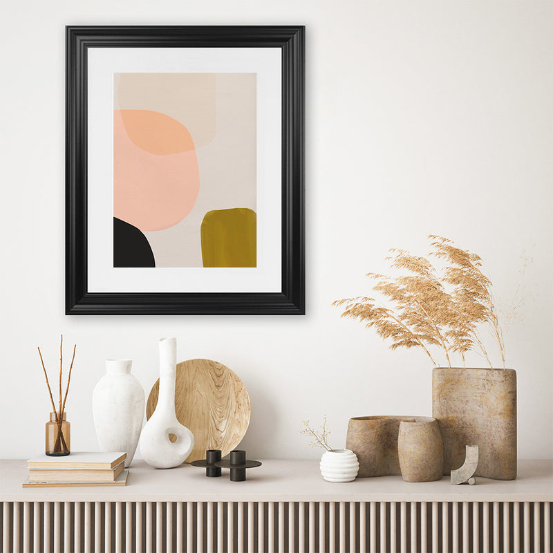 Shop Gloop Art Print-Abstract, Dan Hobday, Orange, Portrait, Rectangle, View All-framed painted poster wall decor artwork