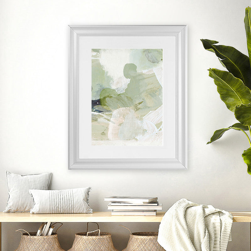 Shop Green 3 Art Print-Abstract, Dan Hobday, Green, Portrait, Rectangle, View All-framed painted poster wall decor artwork