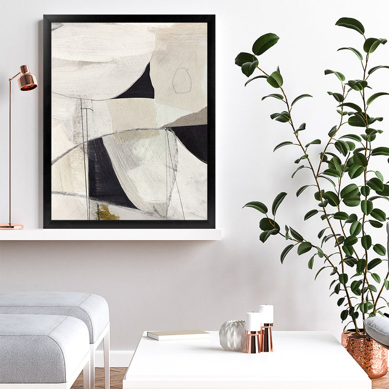Shop High 1 Art Print-Abstract, Dan Hobday, Neutrals, Portrait, Rectangle, View All-framed painted poster wall decor artwork