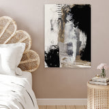Shop Important Canvas Art Print-Abstract, Black, Dan Hobday, Portrait, Rectangle, View All-framed wall decor artwork