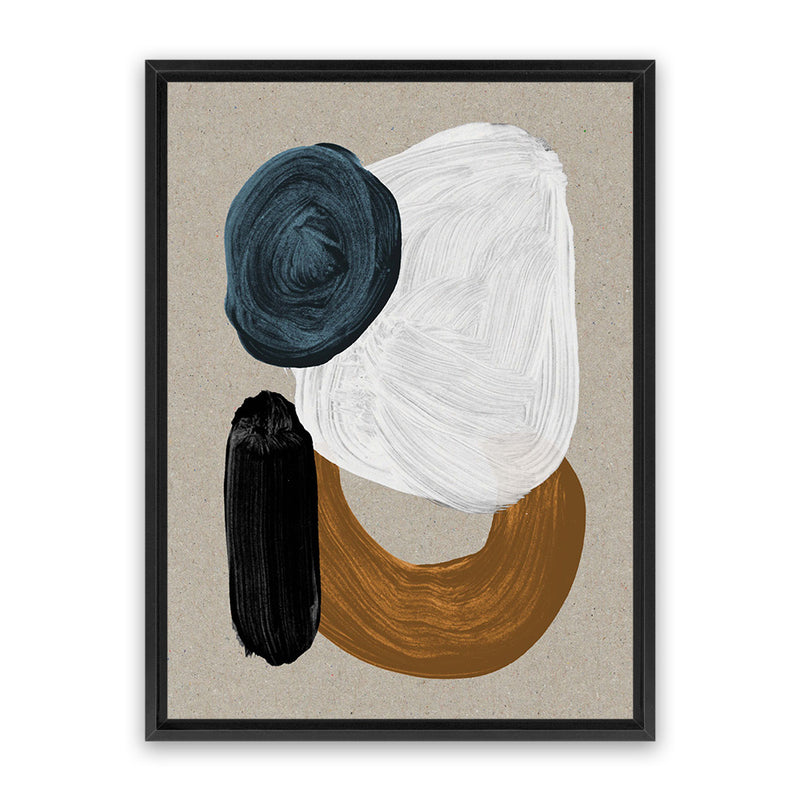 Shop Late In The Afternoon Canvas Art Print-Abstract, Brown, Dan Hobday, Neutrals, Portrait, Rectangle, View All-framed wall decor artwork