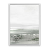 Shop Light Dawn 1 Canvas Art Print-Abstract, Dan Hobday, Green, Portrait, Rectangle, View All, White-framed wall decor artwork