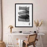 Shop Loud Canvas Art Print-Abstract, Black, Dan Hobday, Portrait, Rectangle, View All, White-framed wall decor artwork