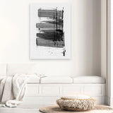 Shop Loud Canvas Art Print-Abstract, Black, Dan Hobday, Portrait, Rectangle, View All, White-framed wall decor artwork