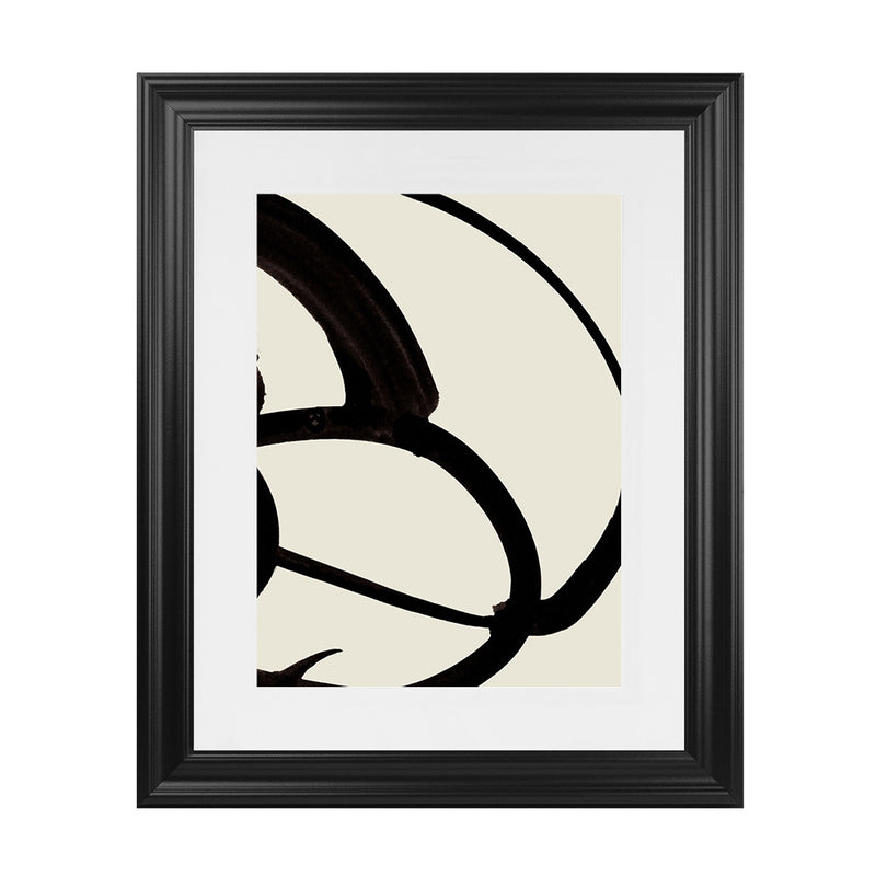 Shop Mono Brush 1 Art Print-Abstract, Black, Dan Hobday, Neutrals, Portrait, Rectangle, View All-framed painted poster wall decor artwork
