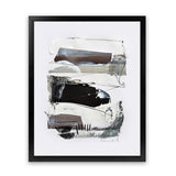 Shop Neutral Tones 2 Art Print-Abstract, Black, Dan Hobday, Portrait, Rectangle, View All, White-framed painted poster wall decor artwork
