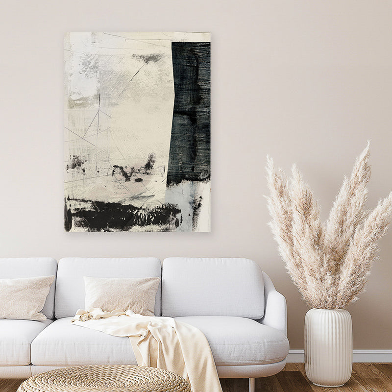 Shop Out Of Time Canvas Art Print-Abstract, Black, Dan Hobday, Neutrals, Portrait, Rectangle, View All-framed wall decor artwork