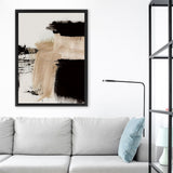 Shop Path Canvas Art Print-Abstract, Black, Brown, Dan Hobday, Portrait, Rectangle, View All-framed wall decor artwork