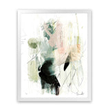 Shop Pianta Art Print-Abstract, Black, Dan Hobday, Green, Portrait, Rectangle, View All, White-framed painted poster wall decor artwork